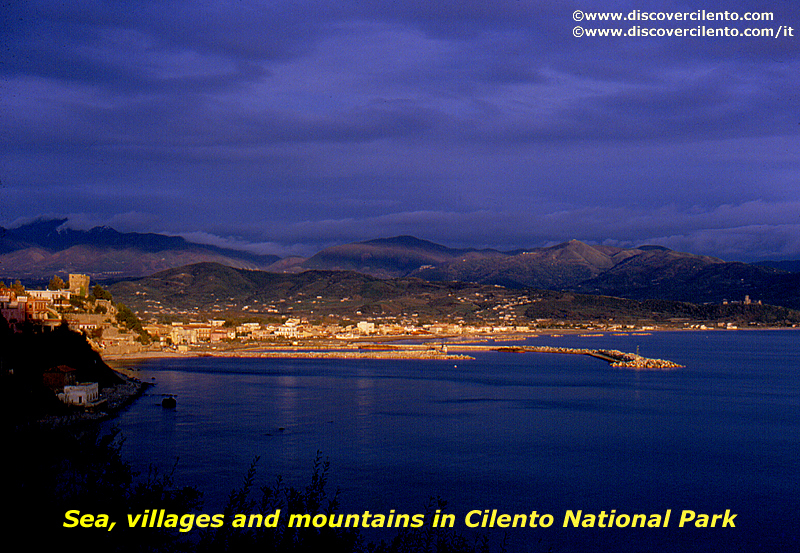 Casal Velino Marina, a landscape on a sea village of costal Cilento in Southern Italy 