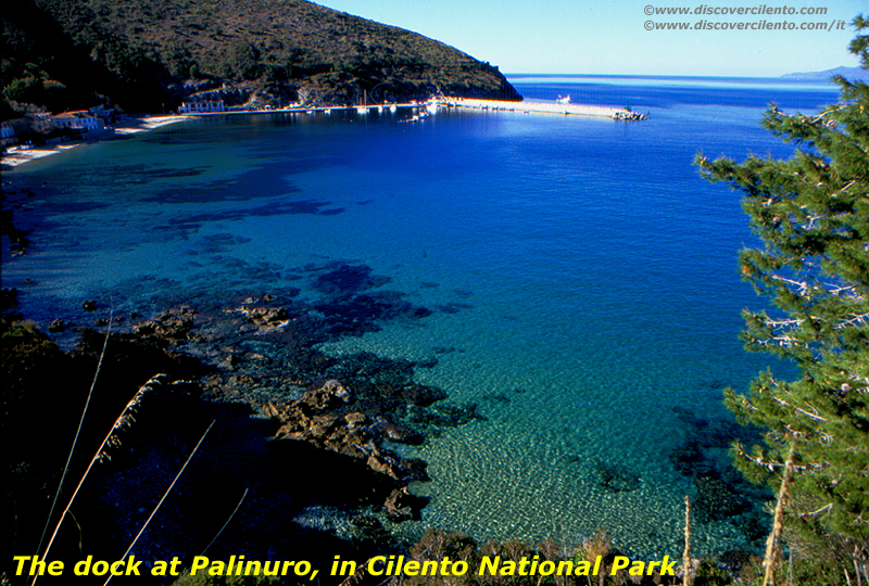 The dock at Palinuro in Cilento National Park